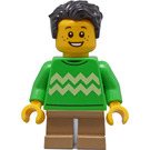 LEGO Dítě - Boy s Světle zelená Vánoce Svetr Minifigurka