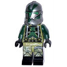 LEGO Clone Commander Gree s Kashyyyk Camouflage s Šedá Noha Strap Minifigurka