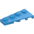 LEGO Tmavě azurová Klín Deska 2 x 4 Křídlo Levý (41770)