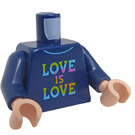 LEGO Minifig Torso with LOVE IS LOVE shirt (76382)