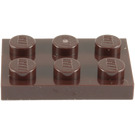 LEGO Dark Brown Deska 2 x 3 (3021)