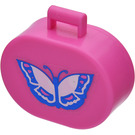 LEGO Oval Case s Rukojeť s Butterfly Samolepka (6203)