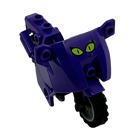 LEGO Motocykl s Black Podvozek s Kočka Oči Samolepka (52035)