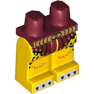 LEGO Dark Red Lundor (70141) Minifigure Boky a nohy (3815 / 17639)