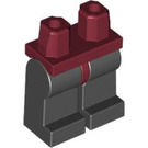 LEGO Dark Red Minifigure Boky s Black Nohy (73200 / 88584)