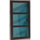 LEGO Door 1 x 4 x 6 with 3 Panes and Transparent Light Blue Glass (76041)