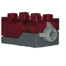 LEGO Electric Light Kostka 2 x 3 x 1.3 Red (38564 / 54869)
