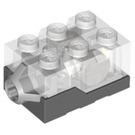 LEGO Light Kostka s Průhledný Horní a oranžový LED Light (38625 / 62930)