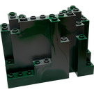 LEGO Panel 4 x 10 x 6 Skála / kámen Rectangular s Green Marbling (6082 / 60052)