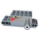 LEGO Pullback Motor 4 x 8 x 2.33 s Flames (Both Strany) Samolepka (47715)