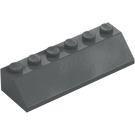 LEGO Tmavě kamenná šedá Sklon 2 x 6 (45°) (23949)