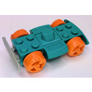LEGO Racers Podvozek s oranžový Kola