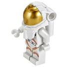 LEGO Female Astronaut in White Space Suit with Gold Visor Minifigure