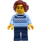 LEGO ženský - Bright Světlo Blue Jumper Minifigurka
