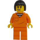 LEGO ženský Bandita s Černá Vlasy Minifigurka