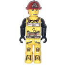 LEGO Fireman with 07 on Helmet Minifigure