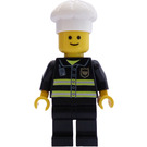 LEGO Hasič s Chef's Čepice Minifigurka