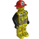 LEGO Hasič s White Moustache a 01 na Helma Minifigurka