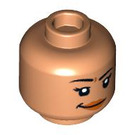 LEGO Dual-Sided Female Hlava s Smirk / Open Smile (Zapuštěný masivní čep) (3626 / 100317)