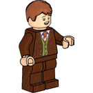 LEGO Fred Weasley s Reddish Hnědá Oblek a Tmavě oranžová Tie Minifigurka