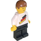 LEGO German Fotbalový hráč s German Vlajka Minifigurka