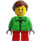 LEGO Dívka s Bright Green Bunda Minifigurka