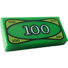 LEGO Dlaždice 1 x 2 s 100 Cash s Groove (3069bpx7 / 82317)