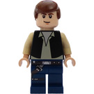 LEGO Han Solo s Černá Vesta a Dark Modrá Nohy  Minifigurka