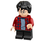 LEGO Harry Potter s Tmavě červená Plaid Košile a Černá Nohy Minifigurka