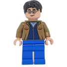 LEGO Harry Potter s Tmavě žlutohnědá Bunda a Modrá Nohy Minifigurka