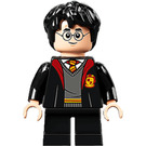 LEGO Harry Potter s Gryffindor Robe Open a Krátké nohy (Úsměv / Scared) Minifigurka