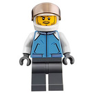 LEGO Helikoptéra Pilot s Středně modrá Bunda Minifigurka