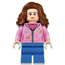 LEGO Hermione Granger s Bright Růžová Bunda s Stains (Smile / Angry) Minifigurka