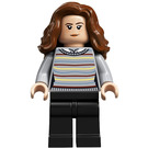 LEGO Hermione Granger s Šedá Striped Skokan a Černá Nohy Minifigurka