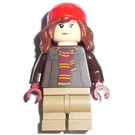 LEGO Hermione Granger s Reddish Hnědá Bunda a Červená Čepice Minifigurka