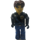 LEGO Jack Stone s Black Jacket a Modrá Safety Sash Minifigurka