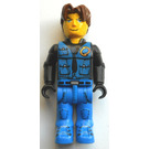 LEGO Jack Stone s Black Bunda, Blue Nohy a Blue Vesta Minifigurka