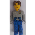 LEGO Jack Stone s Světlo Šedá Rescue Bunda Minifigurka