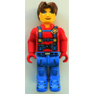 LEGO Jack Stone s Red Bunda, Blue Montérky a Blue Nohy Minifigurka