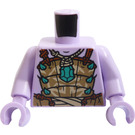 LEGO Torso with Dark Tan Armor and Dark Azure Jewel and Spikes (973)