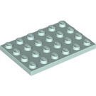LEGO Light Aqua Deska 4 x 6 (3032)
