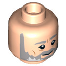 LEGO Obi Wan Kenobi Minifigure Head (Zapuštěný masivní čep) (3626 / 17873)