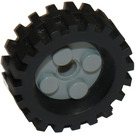 LEGO Wheel Rim 10 x 17.4 with 4 Studs and Technic Peghole with Tire 30 x 10.5 with Ridges Inside (6248)