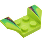 LEGO Blatník Deska 2 x 2 s Flared Kolo Arches s Strpes a Fade (41854)