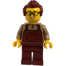 LEGO mužský - Reddish Brown Montérky Minifigurka