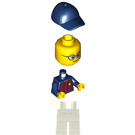 LEGO Male Soccer Fan - FC Barcelona (White Nohy) Minifigurka