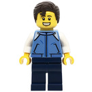 LEGO Muž v Středně modrá Bunda Minifigurka