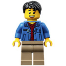 LEGO Man with blue jacket Minifigure