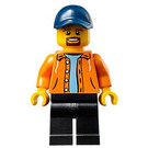 LEGO Muž s Orange Bunda Minifigurka