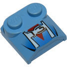 LEGO Sklon 2 x 2 x 0.7 Zakřivený s '73' bez zakřiveného konce (41855)